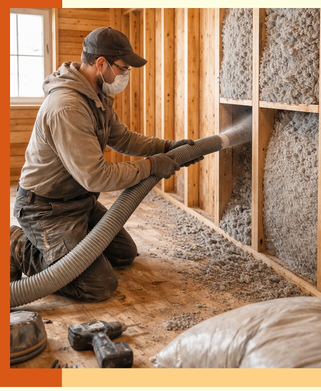 Утепление дачного дома эковатой в таре — быстро и надёжно