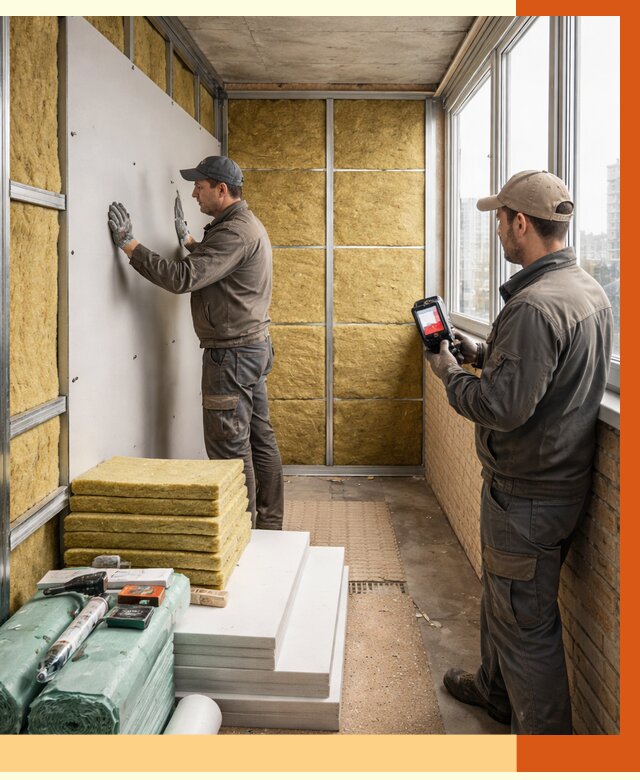 Утепление балкона в Таре от 4630 руб. под ключ | ТепломастерТар