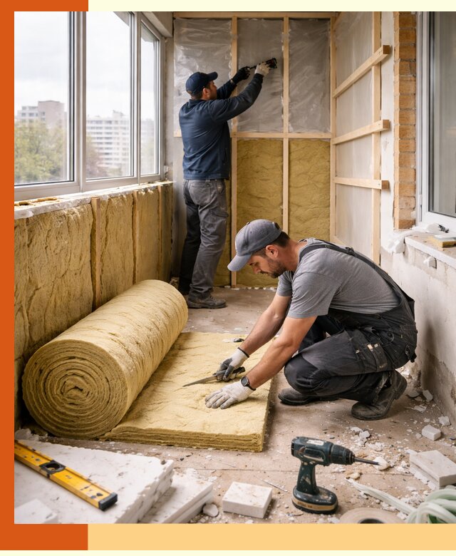 Утепление балкона под ключ в Таре качественно и быстро